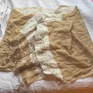 Dolce & Gabbana Beige and Cream Women's Scarf